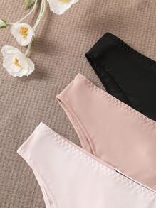 Culottes Grandes Tailles Pour Femmes, 3 Pièces / Paquet