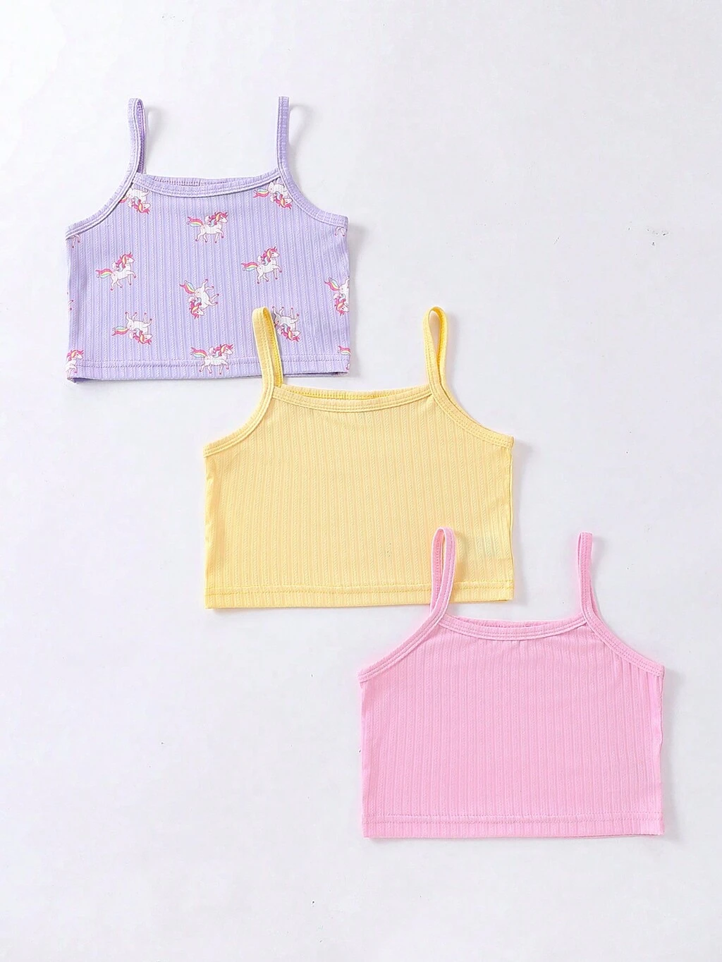Young Girl Simple Style Vest Camisole Underwear