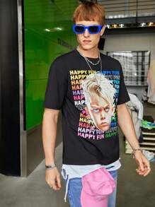 Manfinity VCAY Men'S Loose Fit Round Neck Casual T-Shirt