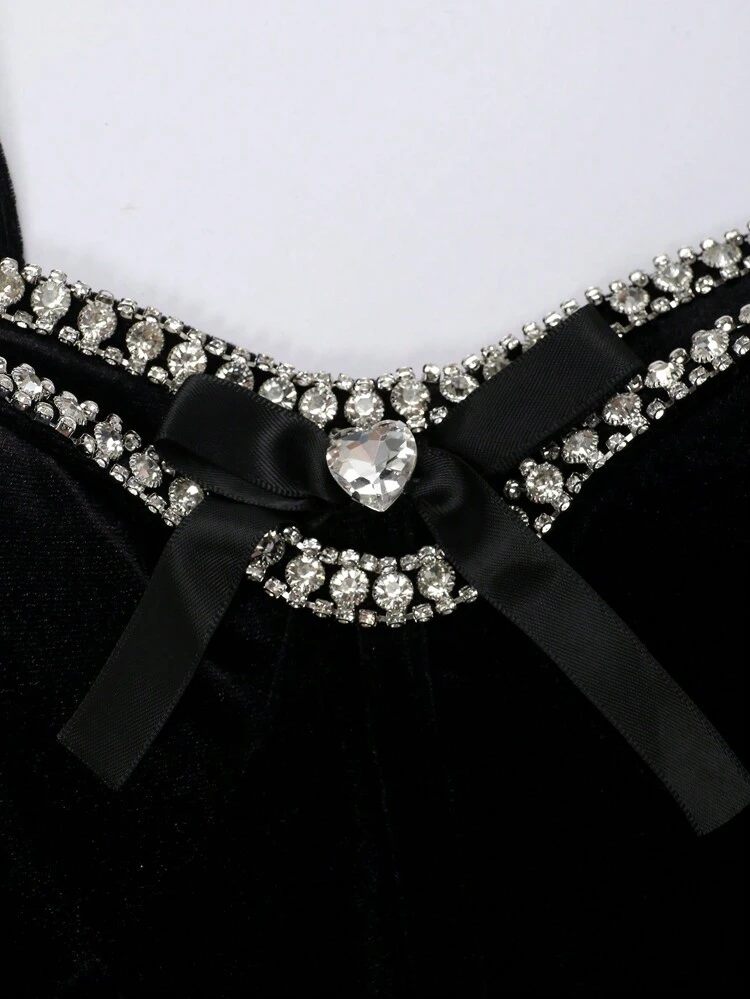 Women'S Rhinestone Embellished Camisole Tank Top