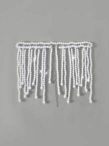 Swim SXY Summer Beach 1pc Pearl Decor Cover Up (Random Jewelry, No Washing Label) Music Festival