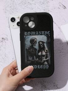 Fakhri Hilmi 1 Miếng Đen Hình đầu lâu Được Sơn Mềm mại Ốp lưng & bao da điện thoại Lớp bảo vệ Với Coverage hoàn toàn Chống rơi - màu đen - Xem 3