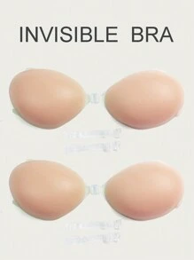 Snug Zone Women'S Strapless Push Up Adhesive Bra 2pairs - Dusty Pink - View 1