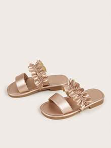 Zapatillas De Princesa Versátiles Y De Excursión A La Moda Para Niños - Champán - Ver 2