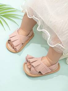 Comfortable Lotus Shaped Girls' Infant & Toddler Sandals And Slippers - Pink - View 4