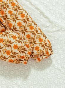 Baby Girl Printed Halterneck Top And Pants Suit - Multicolor - View 4