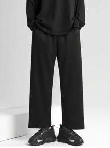 Manfinity Hypemode Loose Fit Men's Sweatpants With Pockets - Black - View 1