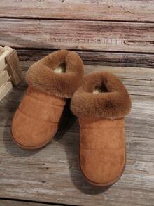 Women's Winter Outdoor Skiing & Camping Warm & Versatile Snow Boots Indoor Slippers - Camel - View 5