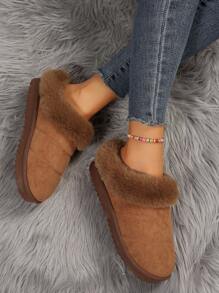 Women's Winter Outdoor Skiing & Camping Warm & Versatile Snow Boots Indoor Slippers - Camel - View 3