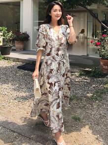 DAZY Đầm quấn in hoa dành cho nữ, đầm hè, trang phục đi nghỉ mát, đầm nữ. - Nhiều màu - Xem 1