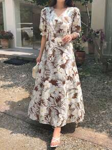 DAZY Đầm quấn in hoa dành cho nữ, đầm hè, trang phục đi nghỉ mát, đầm nữ. - Nhiều màu - Xem 6