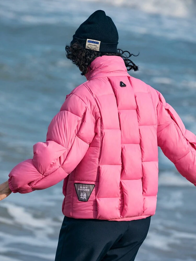 Zipper Front Padded Coat For Winter