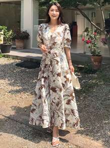 DAZY Đầm quấn in hoa dành cho nữ, đầm hè, trang phục đi nghỉ mát, đầm nữ. - Nhiều màu - Xem 3