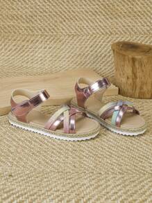 Dép xỏ ngón đế phẳng màu mơ giản dị thời trang cho bé gái - Nhiều màu - Xem 5