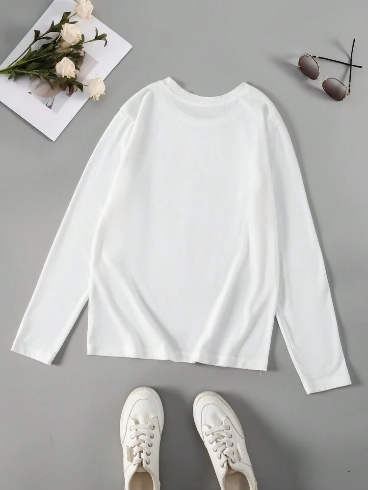 Ladies' Printed Long Sleeve T-Shirt
