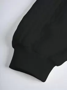 INAWLY Sudadera con capucha de media cremallera y cordón en unicolor, tops de manga larga para mujer