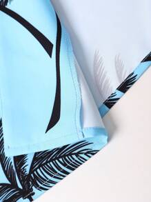 Manfinity RSRT Men's Coconut Trees Printed Short Sleeve Shirt - Multicolor - View 6