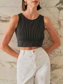 Camisetas Y Tirantes Para Mujeres - Negro - Ver 3