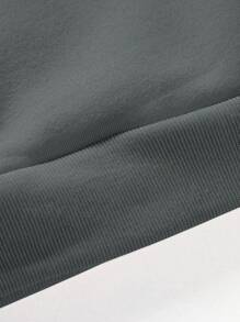 Manfinity Homme Men Slogan Graphic Kangaroo Pocket Thermal Drawstring Hoodie & Sweatpants - Multicolor - View 6