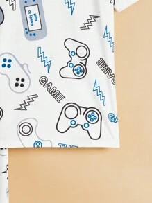 SHEIN 青少年男孩休閒舒適家居服2件組