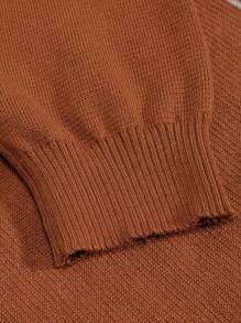 男士條紋撞色毛衣 - 彩色 - 查看 6