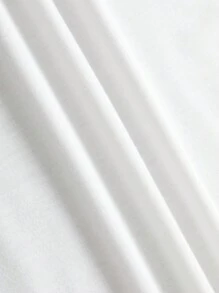 SHEIN Unity Ladies' Printed Long Sleeve T-Shirt - White - View 4