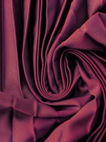 Celure Plus Size Pleated Skirt, Elegant & Romantic For Party, New Year Burgundy Maxi Women Skirt