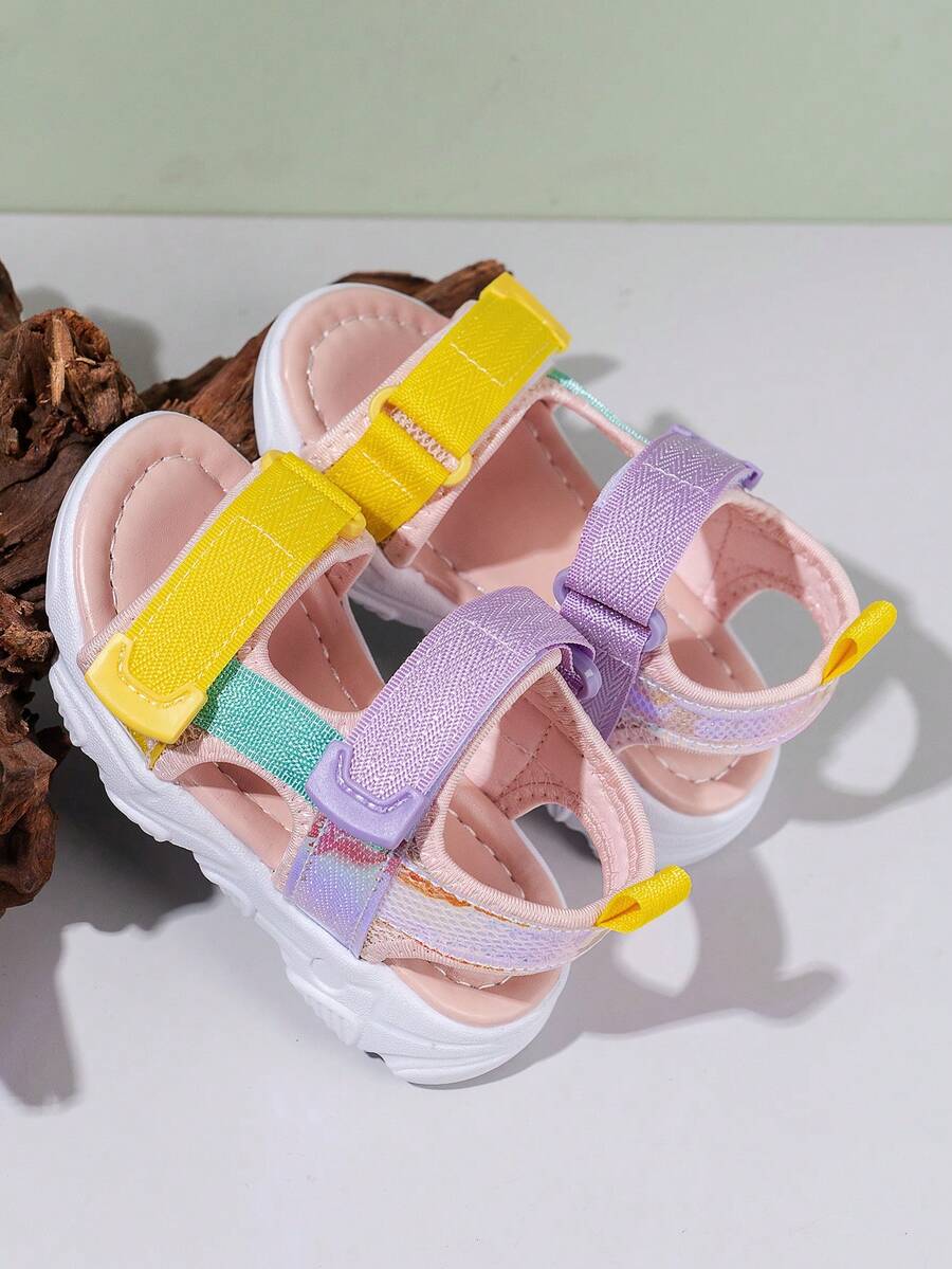 嬰兒凉鞋兒童運動凉鞋嬰兒幼兒沙灘鞋,時尚 - 粉色 - 查看 1