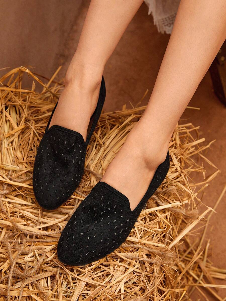 Styleloop 空心扁鞋 - 黑色 - 查看 1