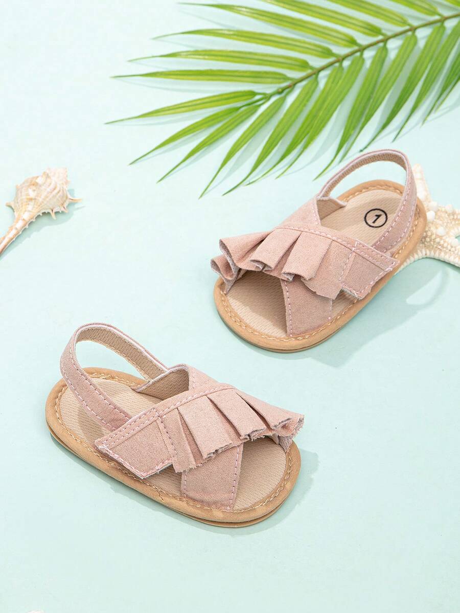 Comfortable Lotus Shaped Girls' Infant & Toddler Sandals And Slippers - Pink - View 1