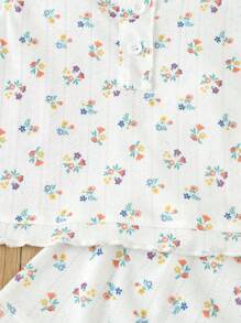 Conjunto De Roupa Íntima Floral Para Meninas Pré-adolescentes