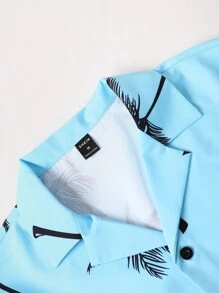 Manfinity RSRT Men's Coconut Trees Printed Short Sleeve Shirt - Multicolor - View 5