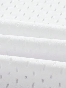 SHEIN Sports Plus Size Solid Color Mesh Sports Tank Top