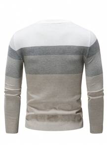 Manfinity Homme Men's Striped Contrast Sweater