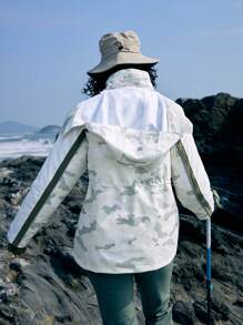 In My Nature 女款迷彩印花滑雪夾克 - 白色 - 查看 3