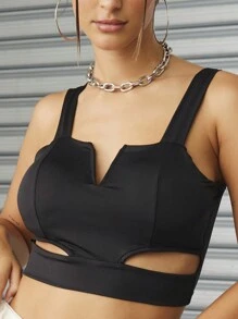 NỮ Áo ba lỗ & Áo yếm - màu đen - Xem 5