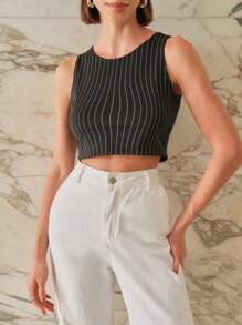 Camisetas Y Tirantes Para Mujeres - Negro - Ver 5