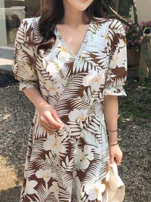 DAZY Đầm quấn in hoa dành cho nữ, đầm hè, trang phục đi nghỉ mát, đầm nữ. - Nhiều màu - Xem 4