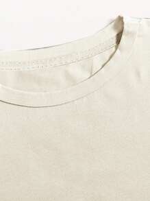 INAWLY Letter & Lightning Print Drop Shoulder T-Shirt MAMA MAMA MAMA Graphic Cheetah Print Tees Women Tops