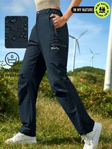 In My Nature 女性彈性舒適戶外長褲,適用於城市活動 - 藏蓝色 - 查看 7