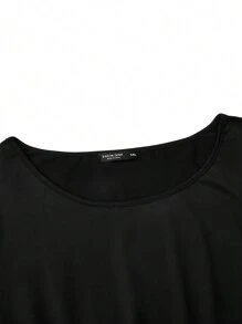 Plus Size Women'S Swirl Print Long Sleeve Dress - Multicolor - View 4