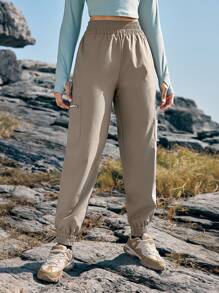 In My Nature Women's Outdoor Sports Cargo Pants - Khaki - View 4