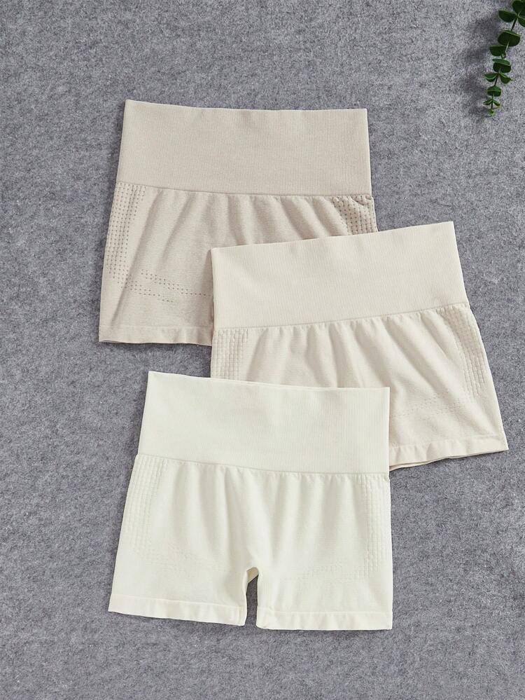 Seamless High Elasticity Sports Shorts (3pcs/Pack)