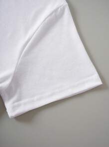 INAWLY Women's Eye Print Short Sleeve T-Shirt Graphic Tees Women Tops - White - View 5