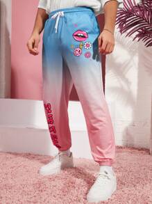 FeverCity Pantalones Largos Estampados Casuales De Punto - Multicolor - Ver 3