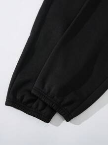 Hoa & In Mặt trăng Eo dây rút Nhiệt - màu đen - Xem 4