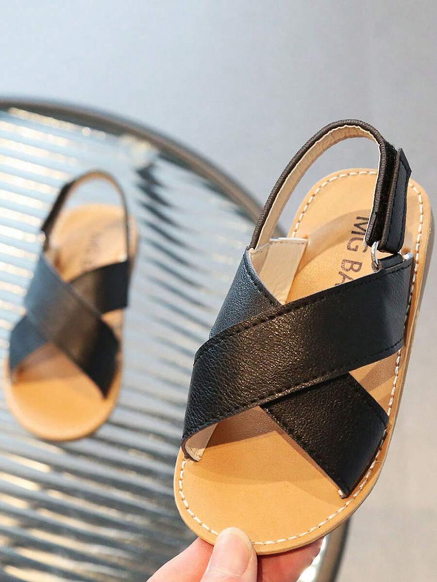 Baby Boys' Sandals With & Comfortable & Fashionable Design And Hook And Loop Fastener - Black - View 1