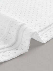 SHEIN Sports Plus Size Solid Color Mesh Sports Tank Top