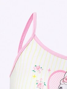 兔子圖案青少女內衣套裝