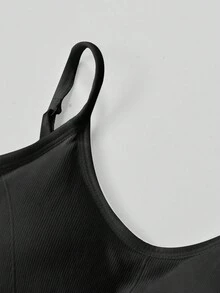 素色吊帶短上衣